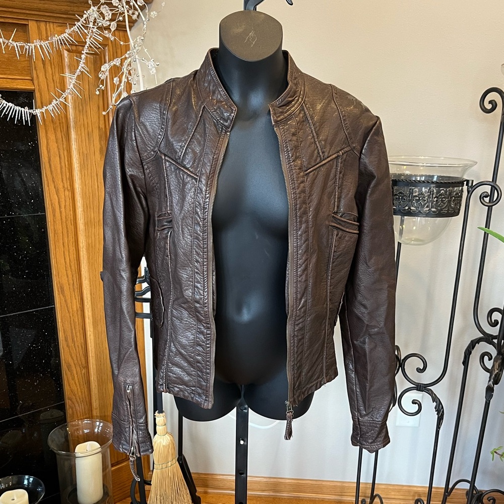 Brown Leather Women's Jacket